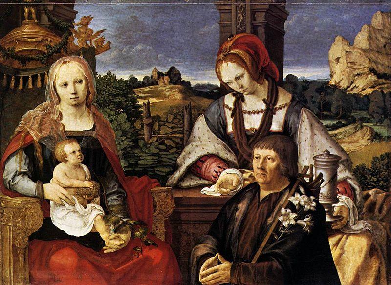 Lucas van Leyden Virgin and Child with Mary Magdalen and a donor